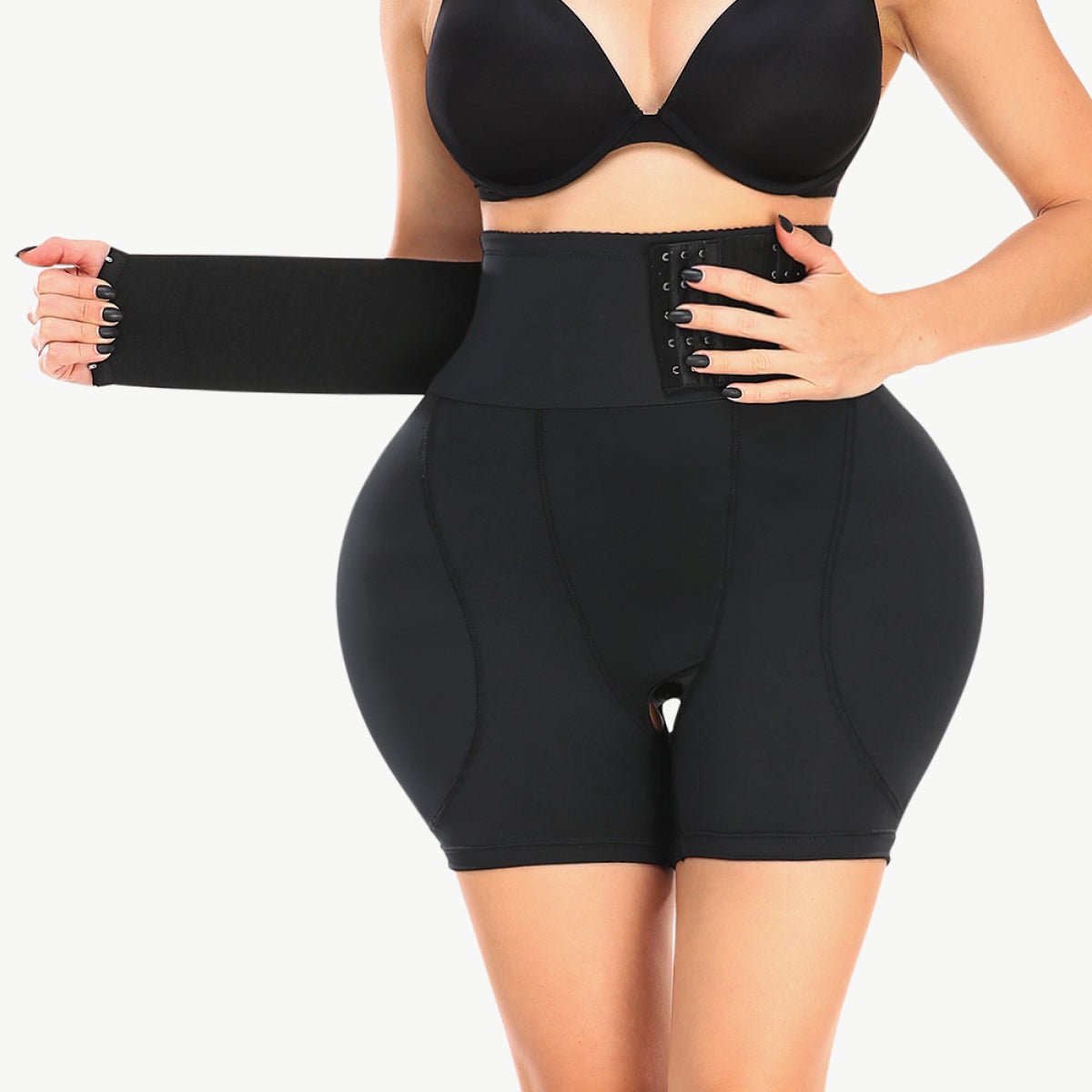Full Size Removable Pad Shaping Shorts - BloomBliss.com