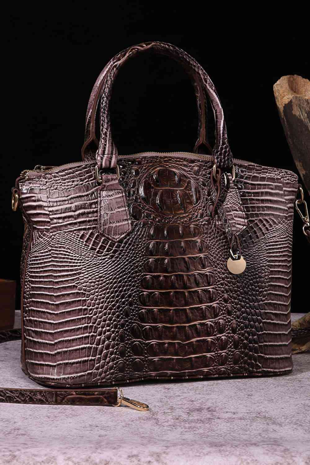 Gradient PU Leather Handbag - BloomBliss.com