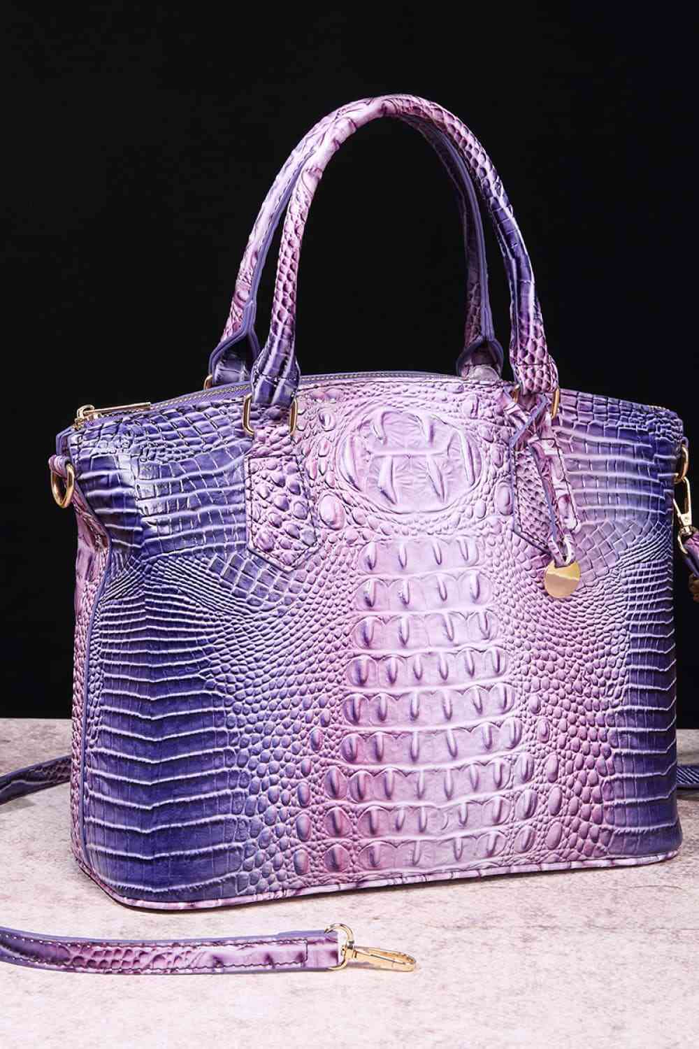 Gradient PU Leather Handbag - BloomBliss.com