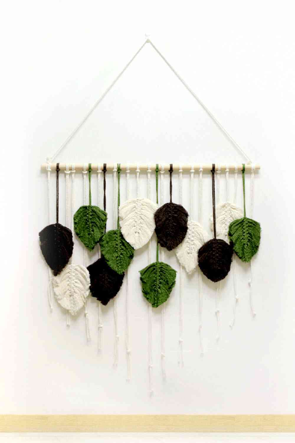 Hand-Woven Feather Macrame Wall Hanging - BloomBliss.com