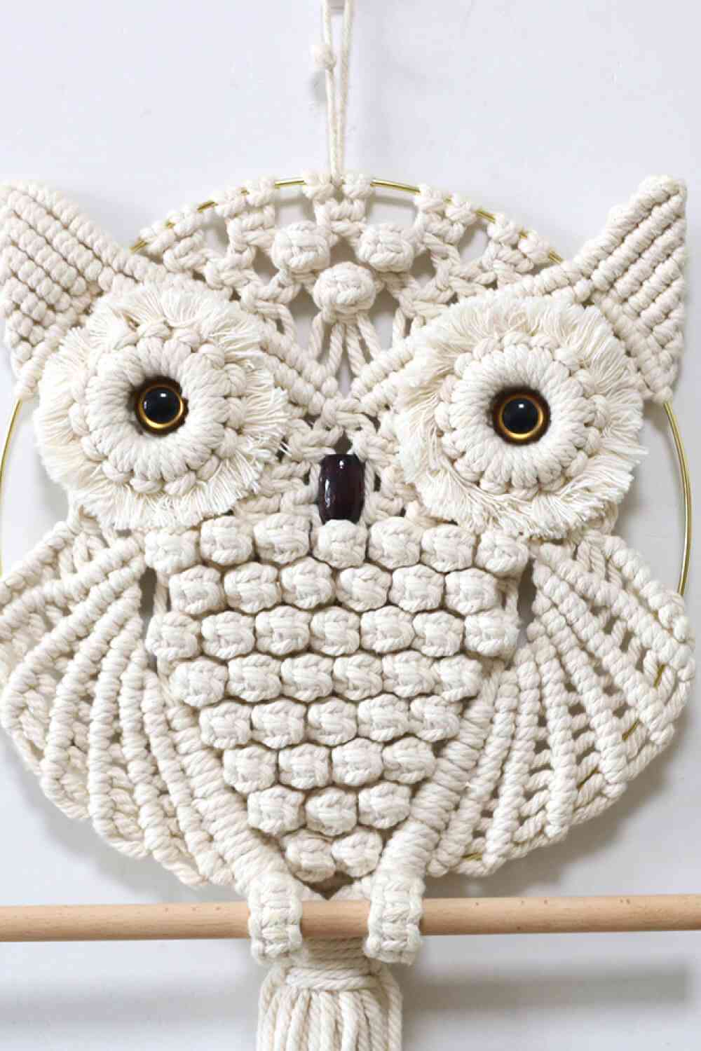 Hand-Woven Owl Macrame Wall Hanging - BloomBliss.com