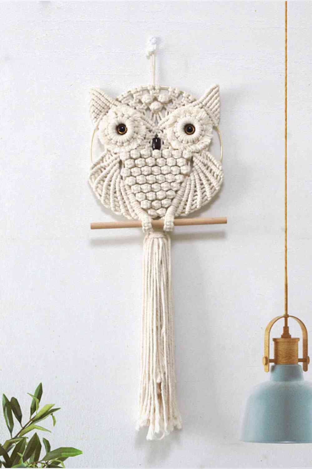 Hand-Woven Owl Macrame Wall Hanging - BloomBliss.com