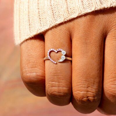 Heart Shape 925 Sterling Silver Ring - BloomBliss.com