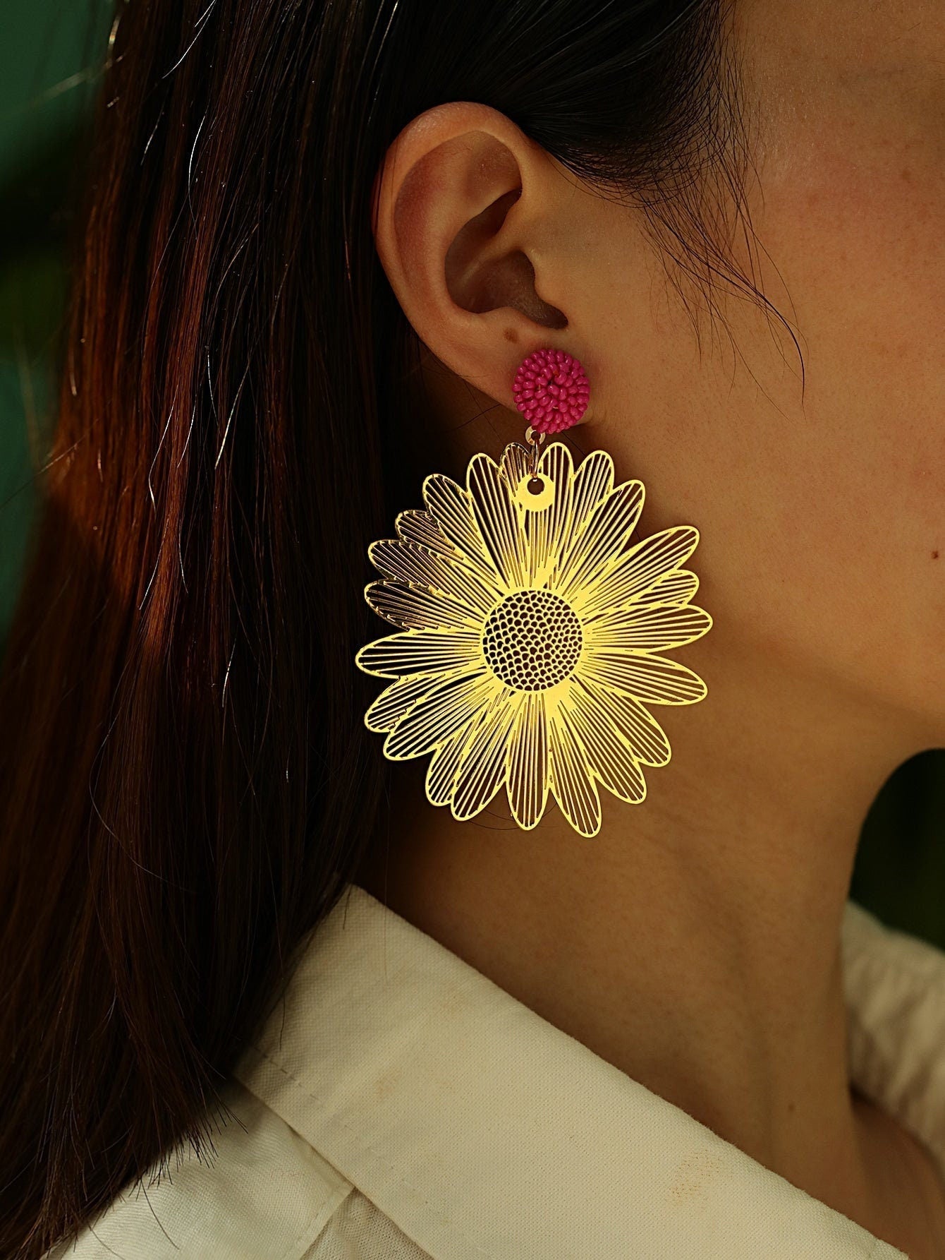 Hollow Out Flower Drop Earrings - BloomBliss.com