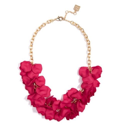 Hot Pink Petals Collar Necklace - BloomBliss.com