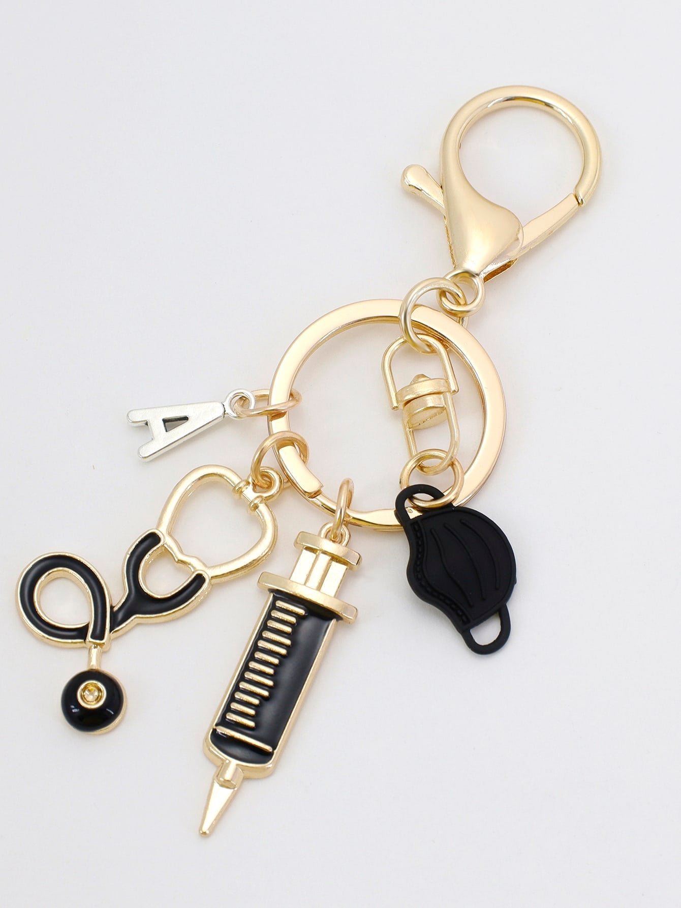 Letter Charm Keychain - BloomBliss.com