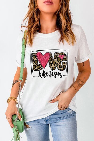 LOVE LIKE JESUS Short Sleeve T-Shirt - BloomBliss.com
