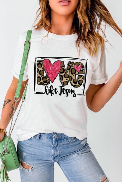 LOVE LIKE JESUS Short Sleeve T-Shirt - BloomBliss.com