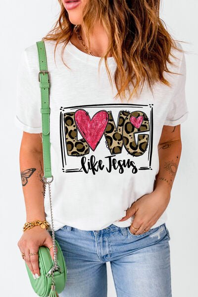 LOVE LIKE JESUS Short Sleeve T-Shirt - BloomBliss.com
