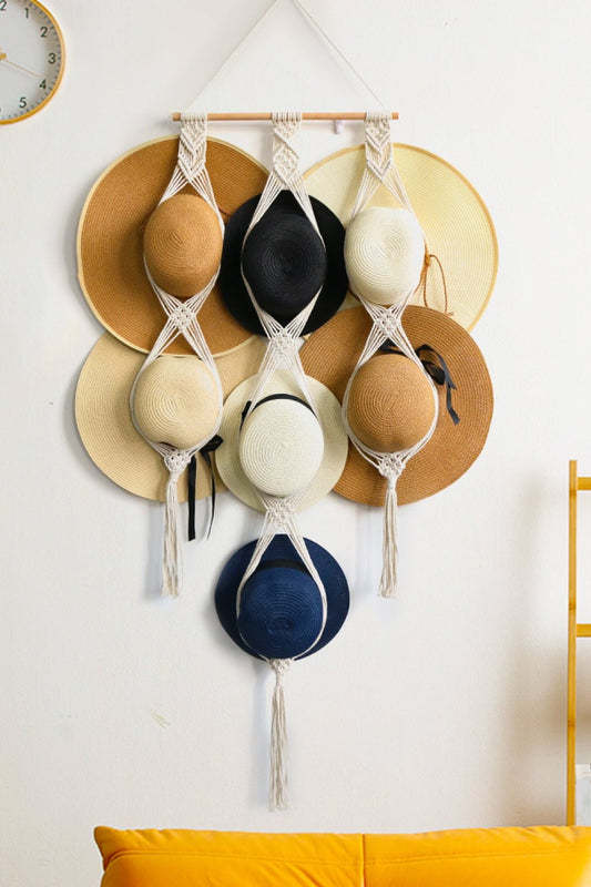Macrame Hat Hanger - BloomBliss.com