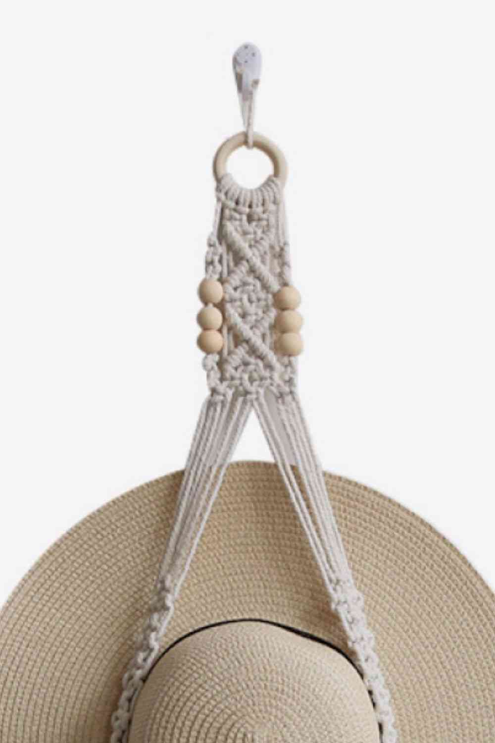 Macrame Single Hat Hanger - BloomBliss.com