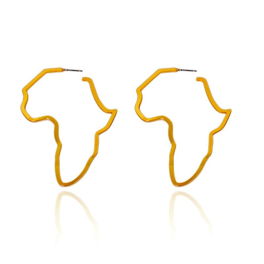 Map of Africa Earrings - BloomBliss.com