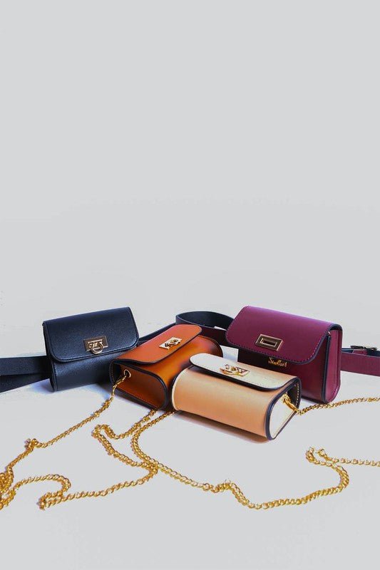 Mini Faux Leather Waist Belt Bag - BloomBliss.com