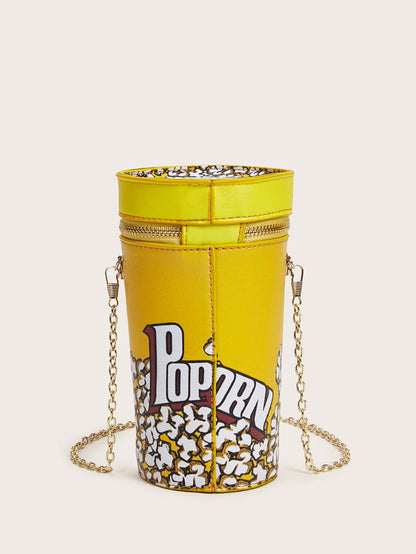Mini Popcorn Bucket Crossbody Bag - BloomBliss.com