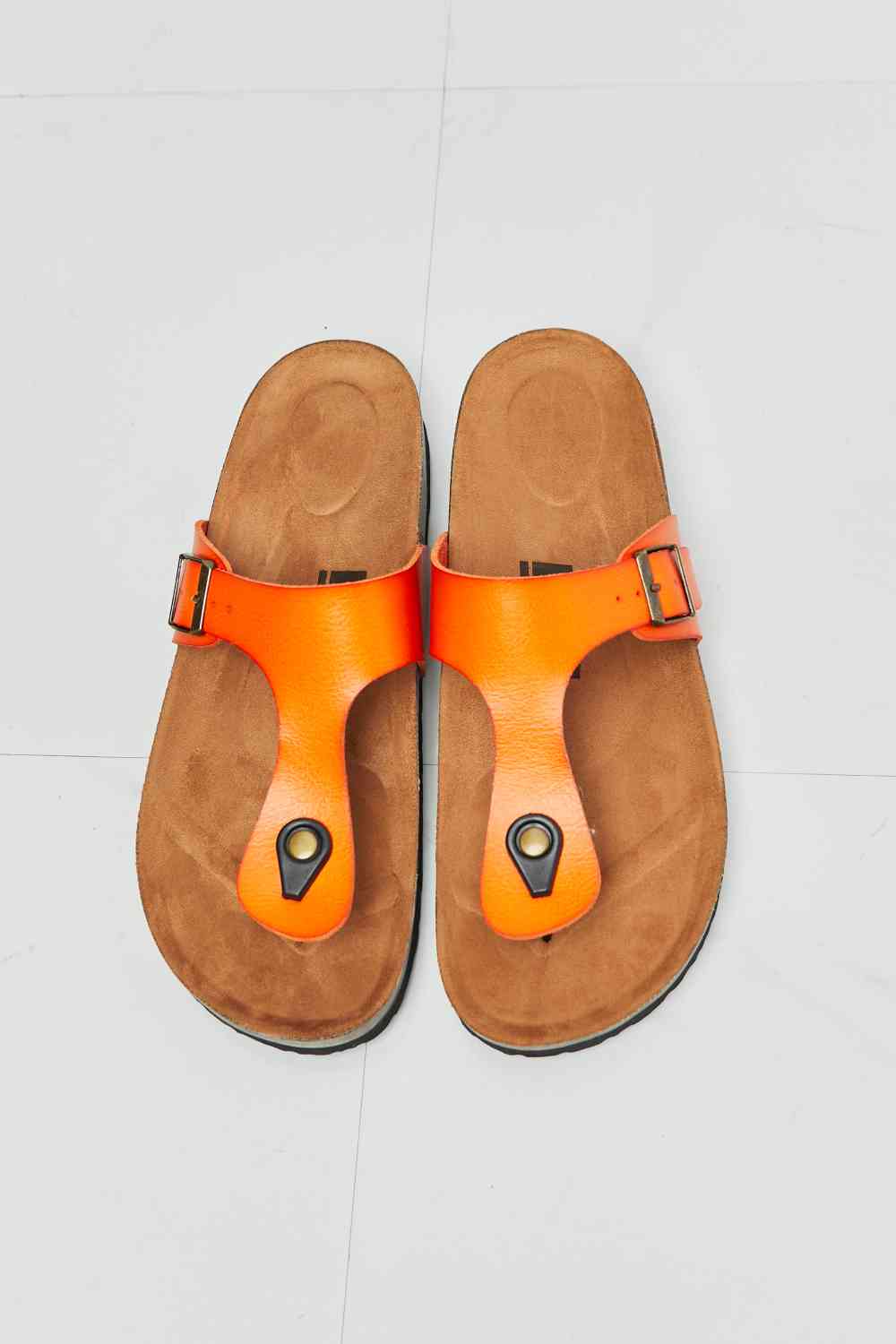 MMShoes Drift Away T-Strap Flip-Flop in Orange - BloomBliss.com
