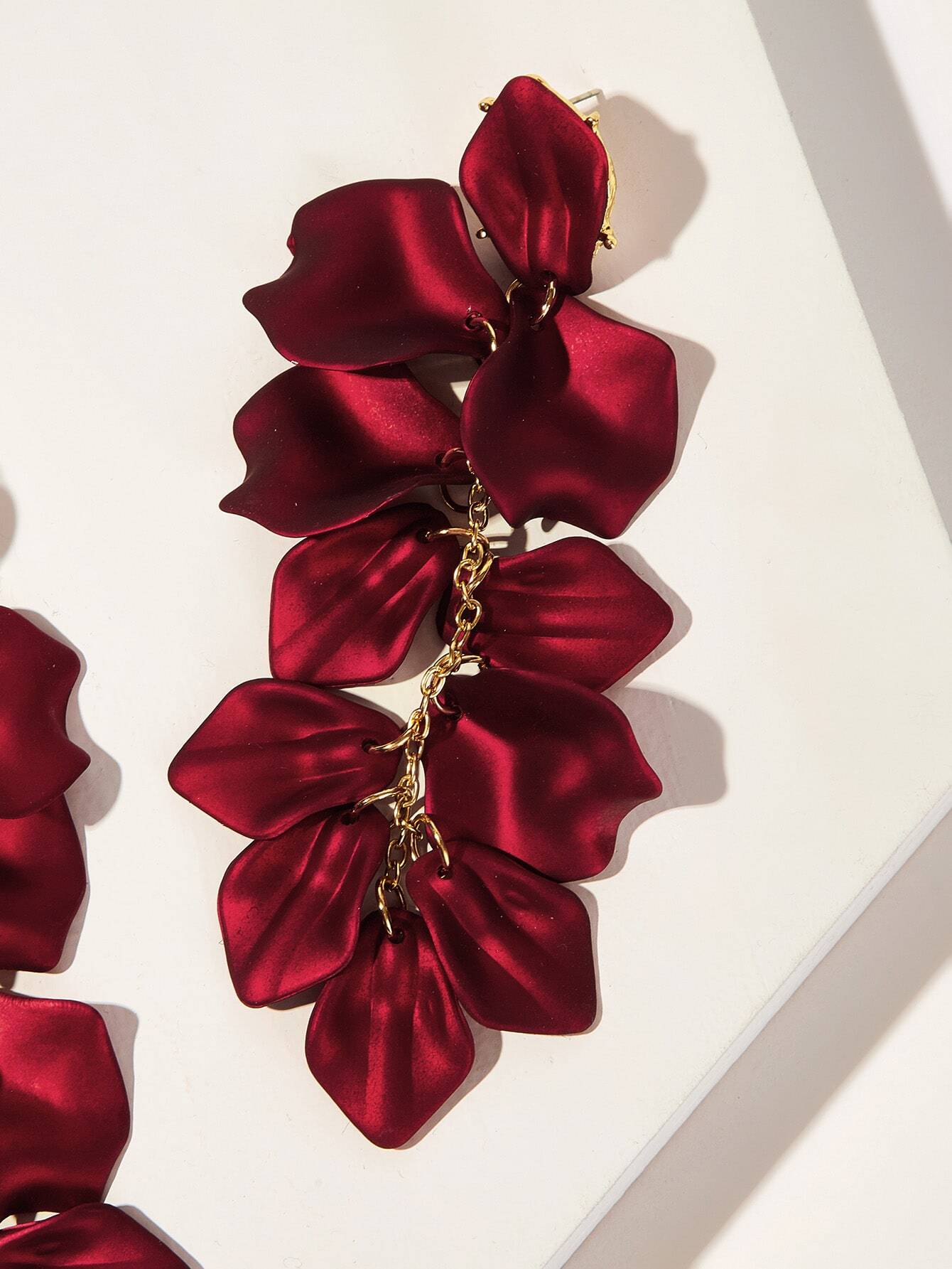 Glamorous Petal Drop Earrings - BloomBliss.com