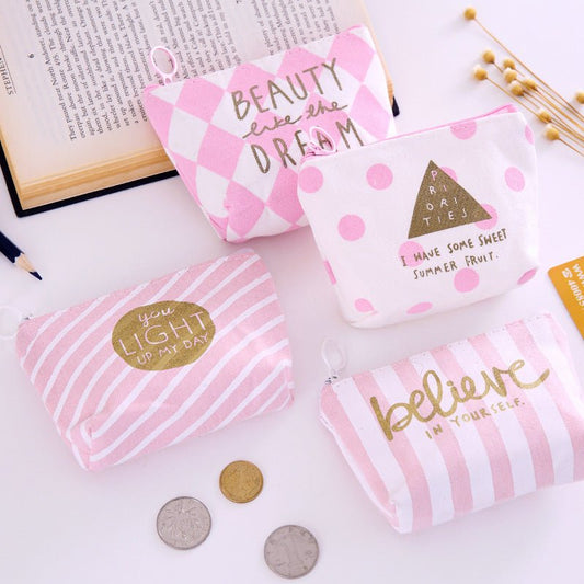 Pink Motivational Coin Purses - BloomBliss.com