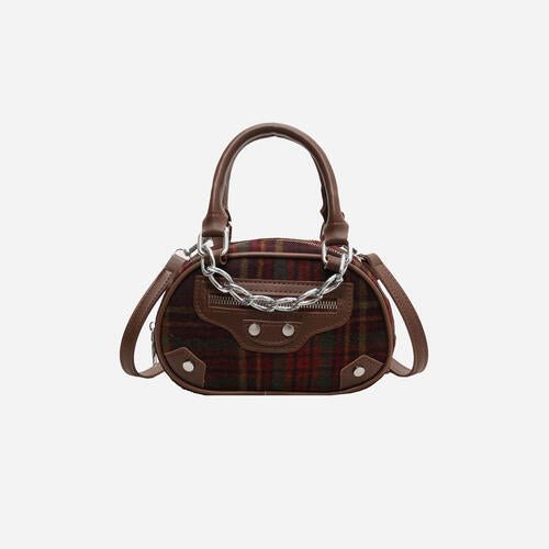 Plaid Print Crossbody Bag - BloomBliss.com