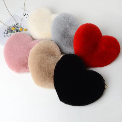 Plush Heart Shoulder Bags - BloomBliss.com