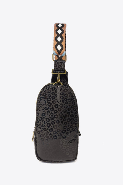 Printed PU Leather Sling Bag - BloomBliss.com