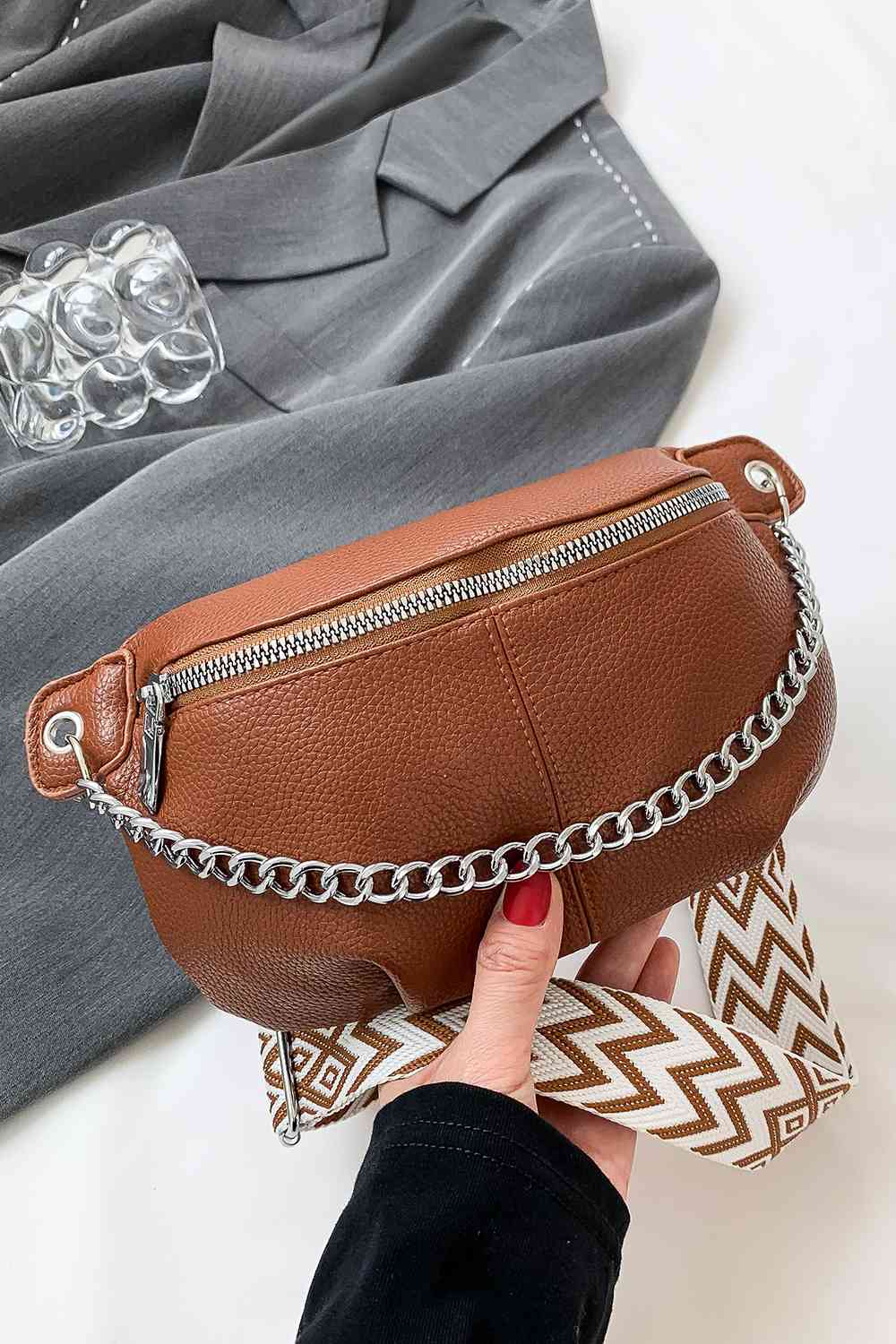 PU Leather Sling Bag - BloomBliss.com