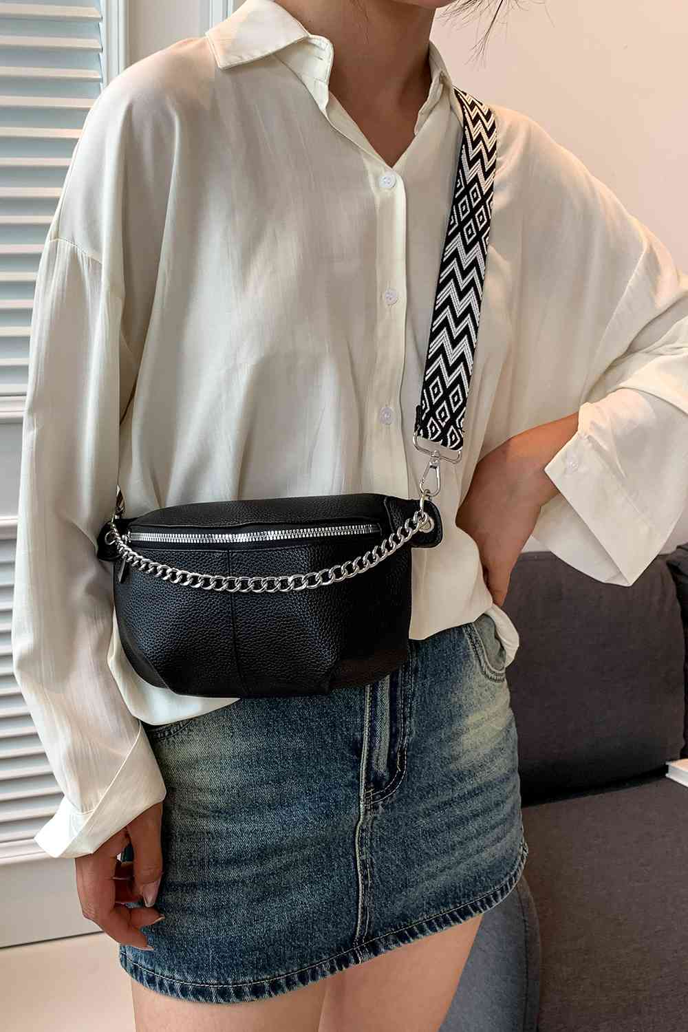 PU Leather Sling Bag - BloomBliss.com