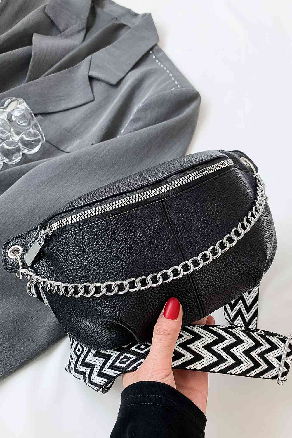 PU Leather Sling Bag - BloomBliss.com