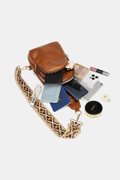 PU Leather Sling Bag - BloomBliss.com
