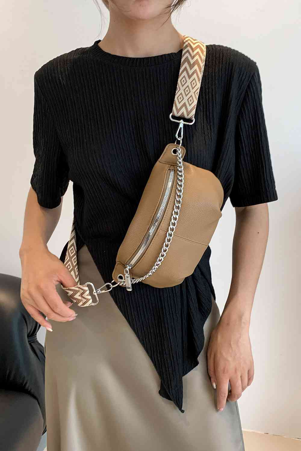 PU Leather Sling Bag - BloomBliss.com