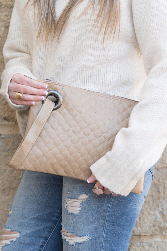 Quilted Wristlet Clutch - BloomBliss.com