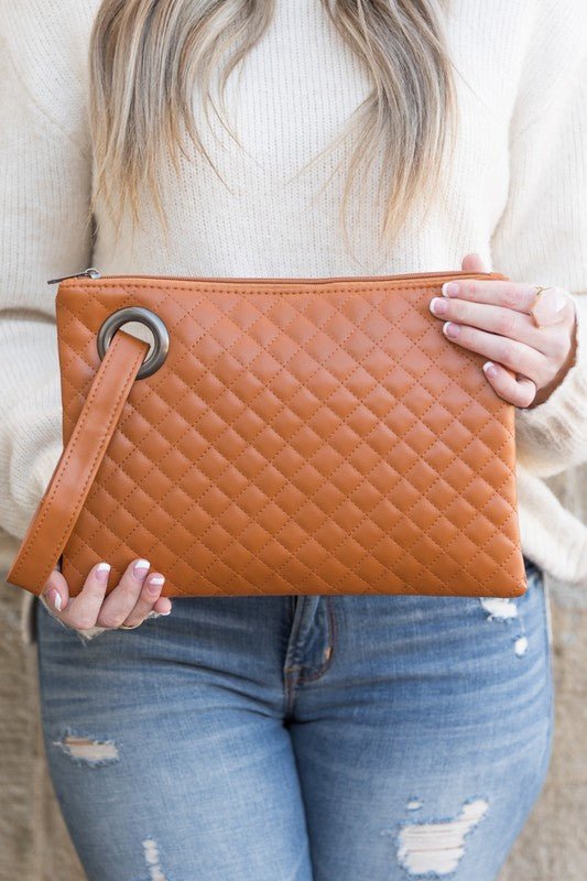 Quilted Wristlet Clutch - BloomBliss.com