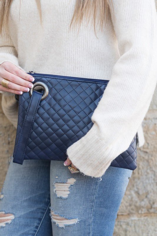 Quilted Wristlet Clutch - BloomBliss.com