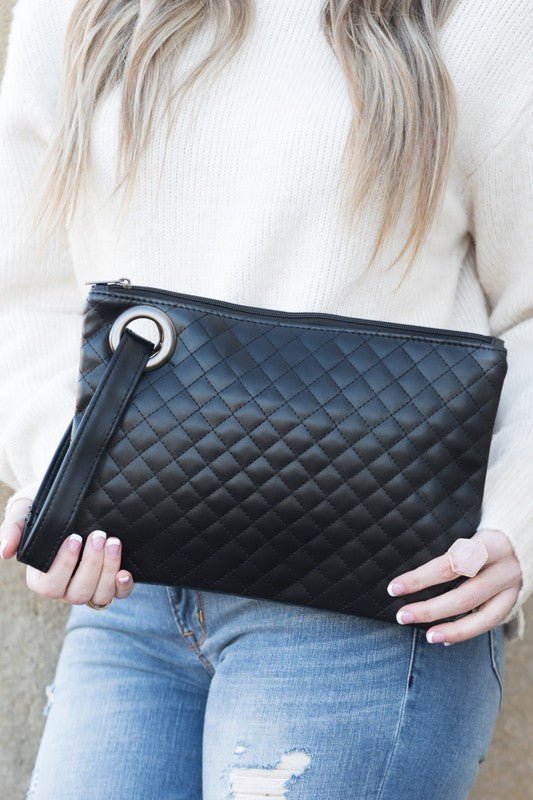 Quilted Wristlet Clutch - BloomBliss.com