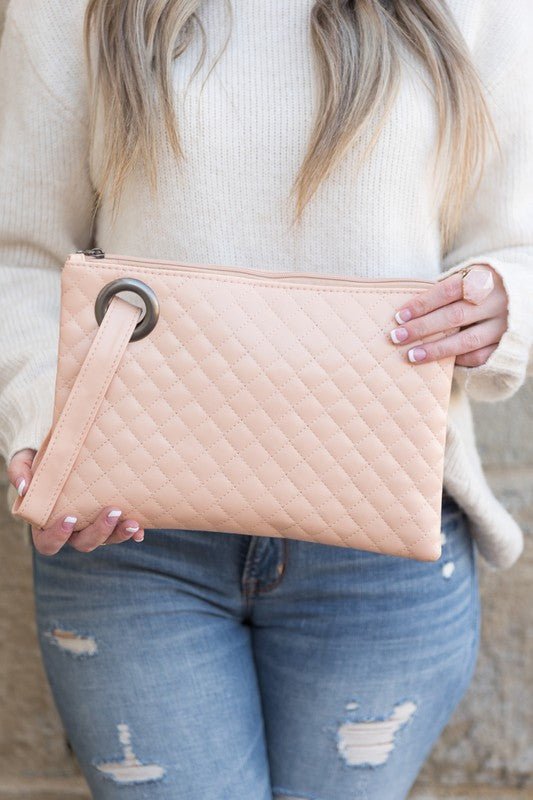 Quilted Wristlet Clutch - BloomBliss.com