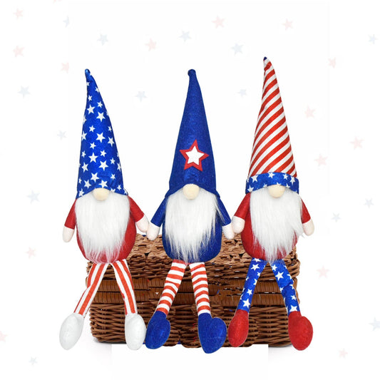 Red White & Blue Gnome Decorations - BloomBliss.com