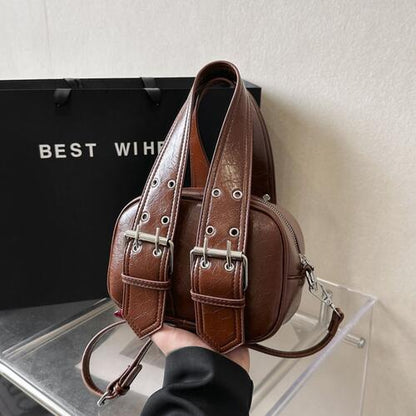 Small PU Leather Handbag - BloomBliss.com