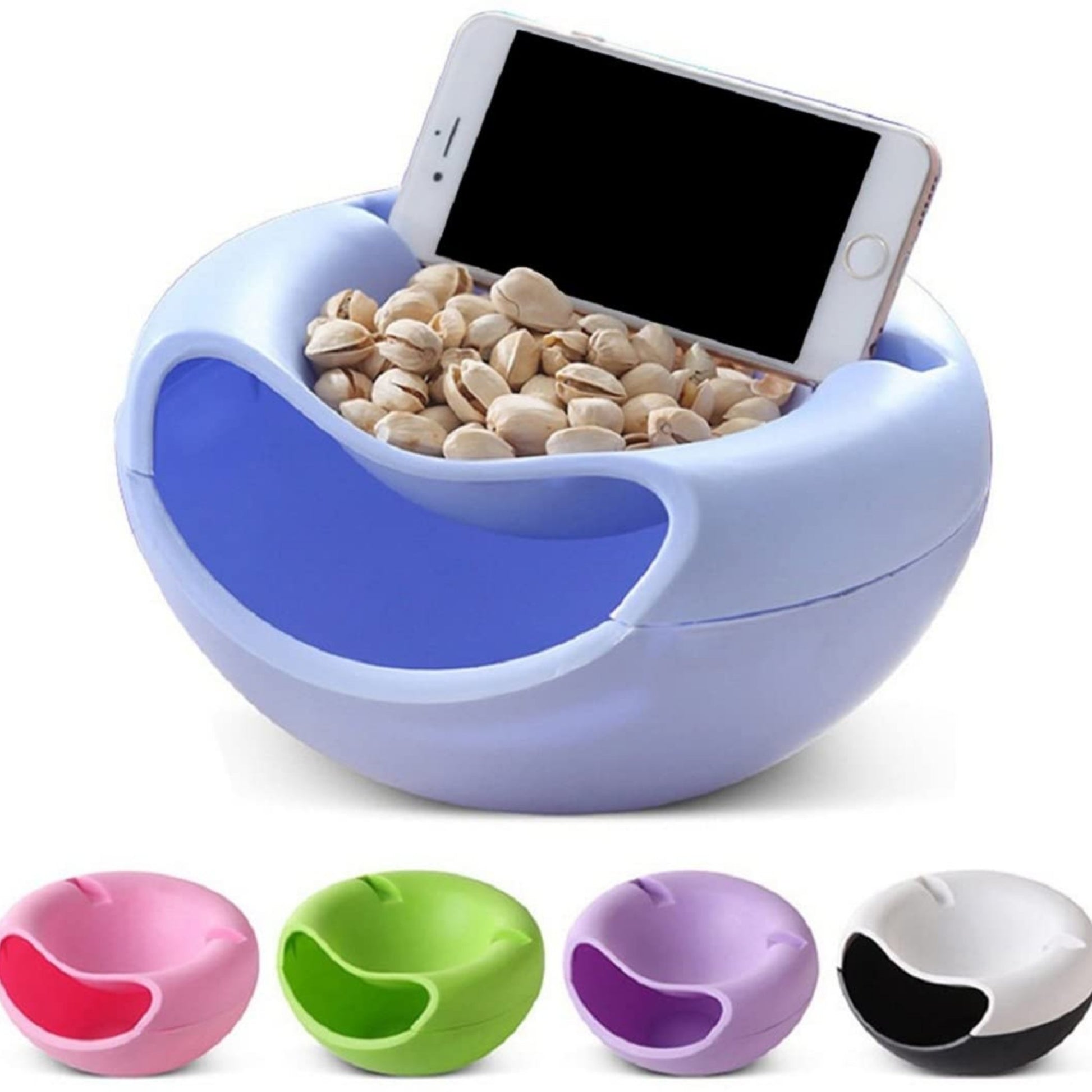 Snack Bowl with Phone Holder - BloomBliss.com