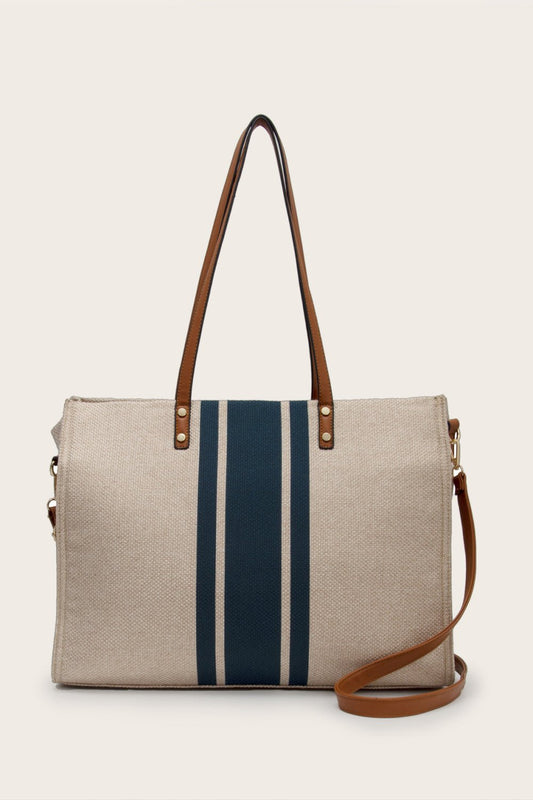 Striped Tote Bag - BloomBliss.com