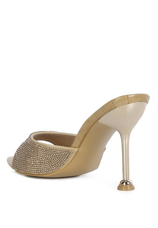 Sundai Diamante Ballroom Stiletto Sandals - BloomBliss.com