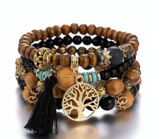 Tree of Life Beaded Multilayer Bracelet - BloomBliss.com