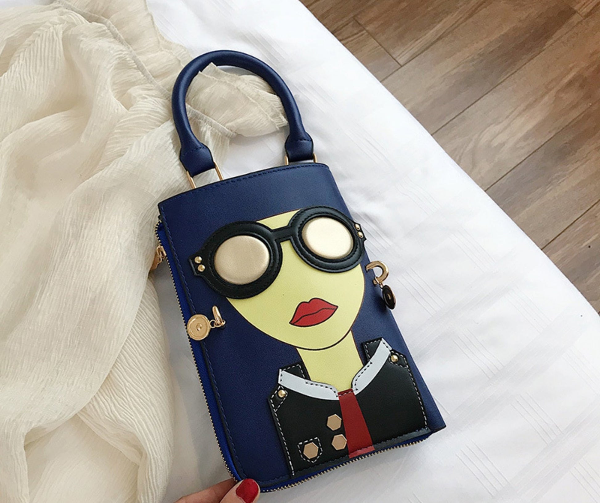 Trendy Lady Face Novelty Handbag - BloomBliss.com