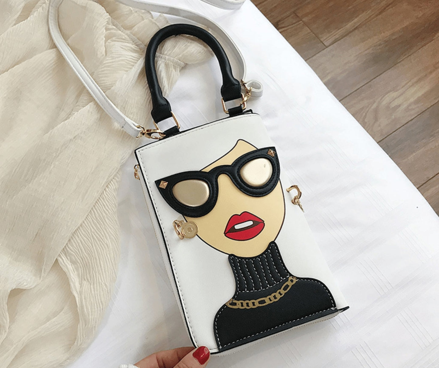 Trendy Lady Face Novelty Handbag - BloomBliss.com
