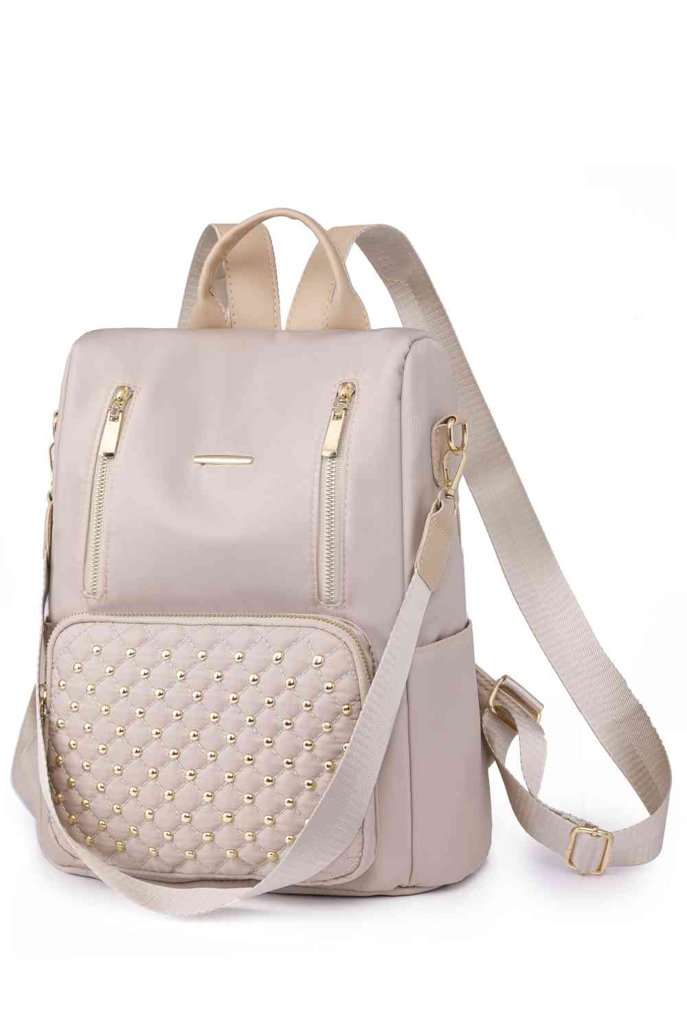 Zipper Pocket Beaded Backpack - BloomBliss.com